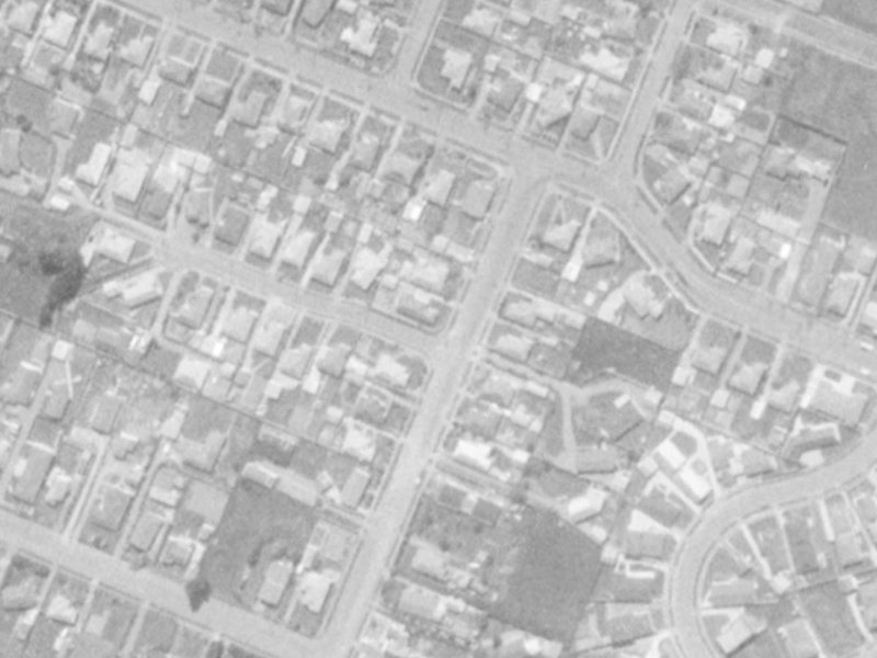 45 Fovant Street from the air, 1975-1979