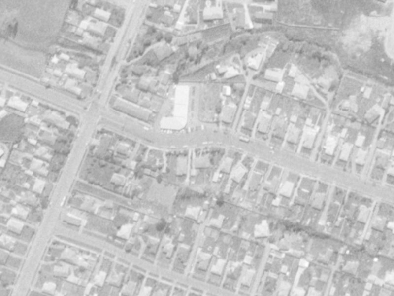 101 Staveley Street from the air, 1975-1979
