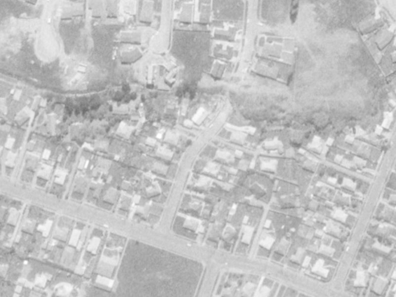 13 Colina Street from the air, 1975-1979