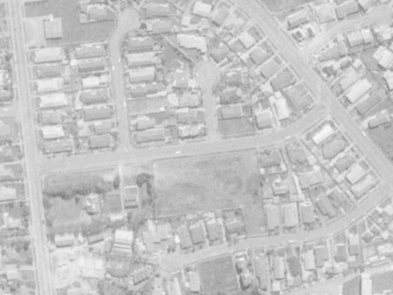 Wadeley Road from the air, 1975-1979
