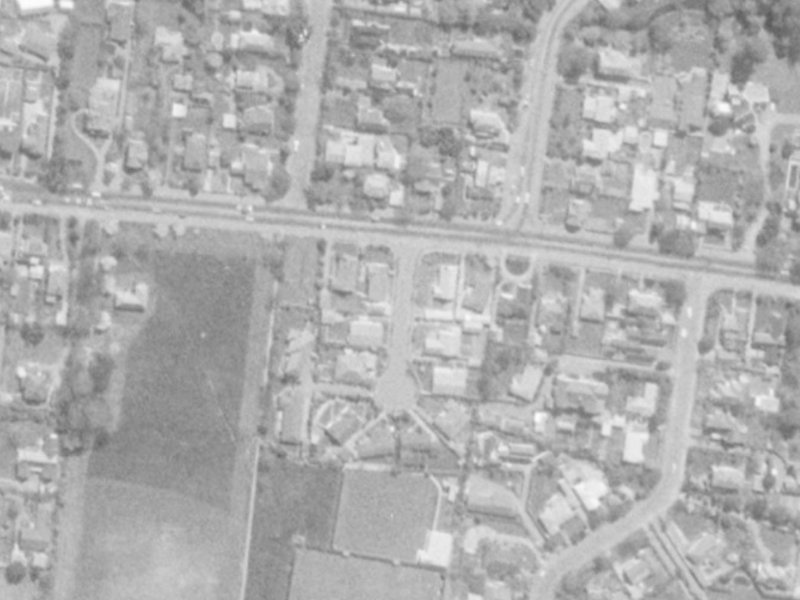 8 Willowbrook Place from the air, 1975-1979