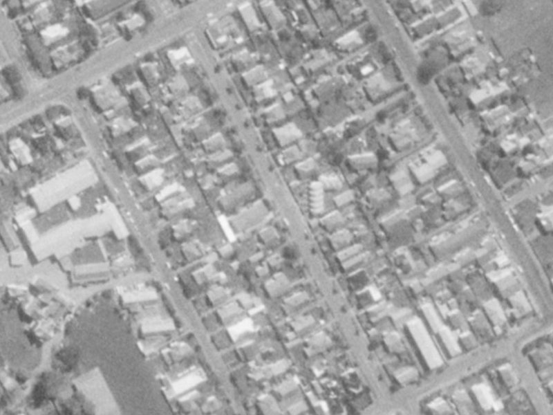 Clissold Street from the air, 1975-1979