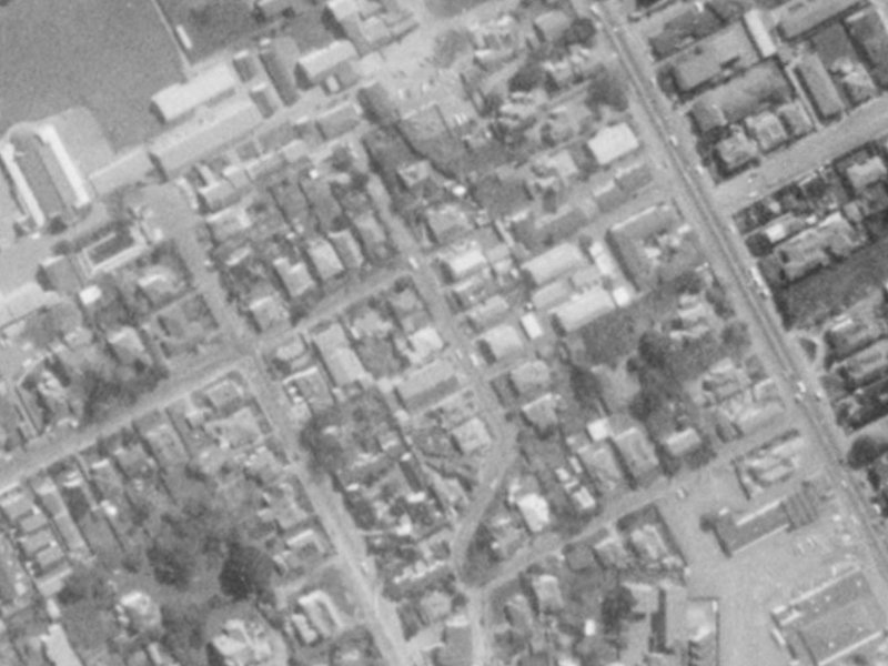 35 Tonbridge Street from the air, 1975-1979