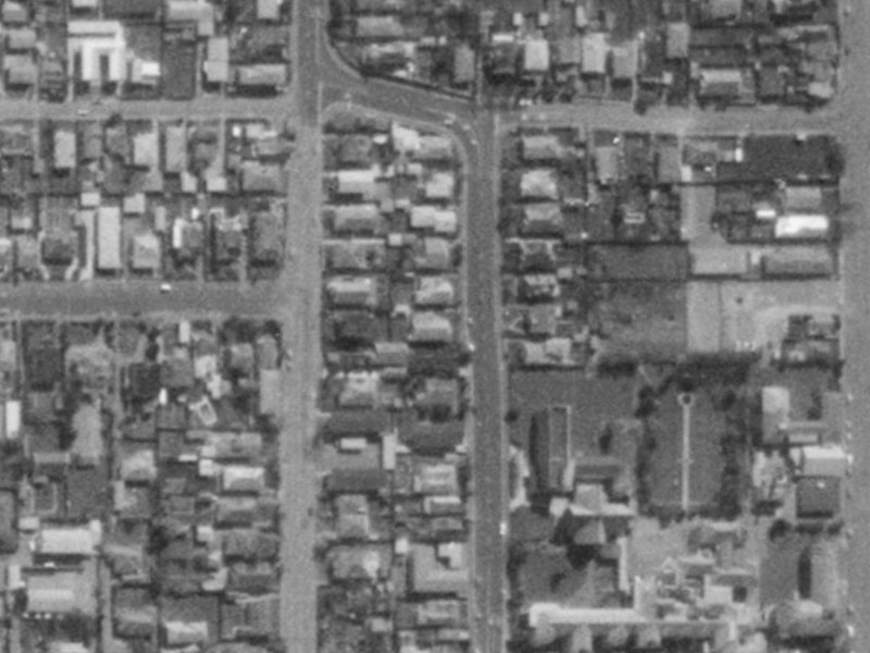 452C Durham Street North from the air, 1975-1979