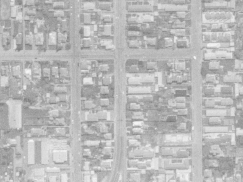 456 Barbadoes Street from the air, 1975-1979
