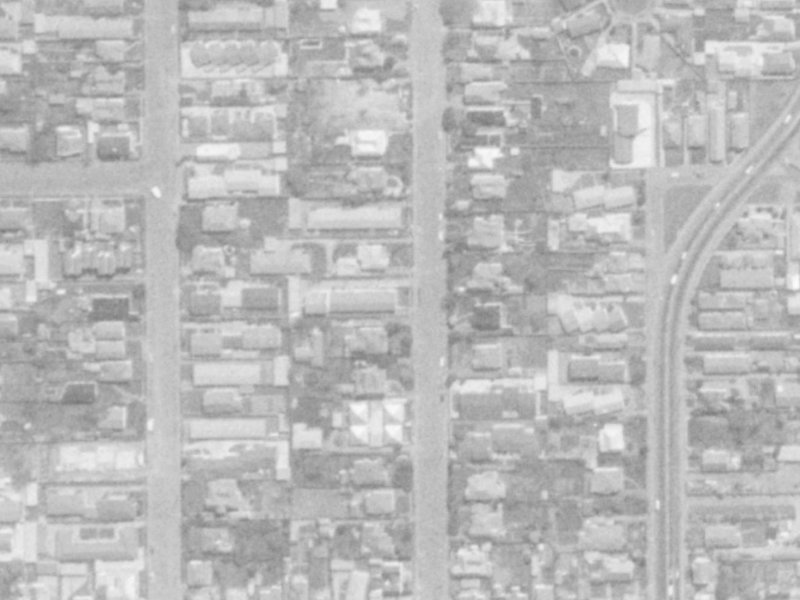 33 Champion Street from the air, 1975-1979
