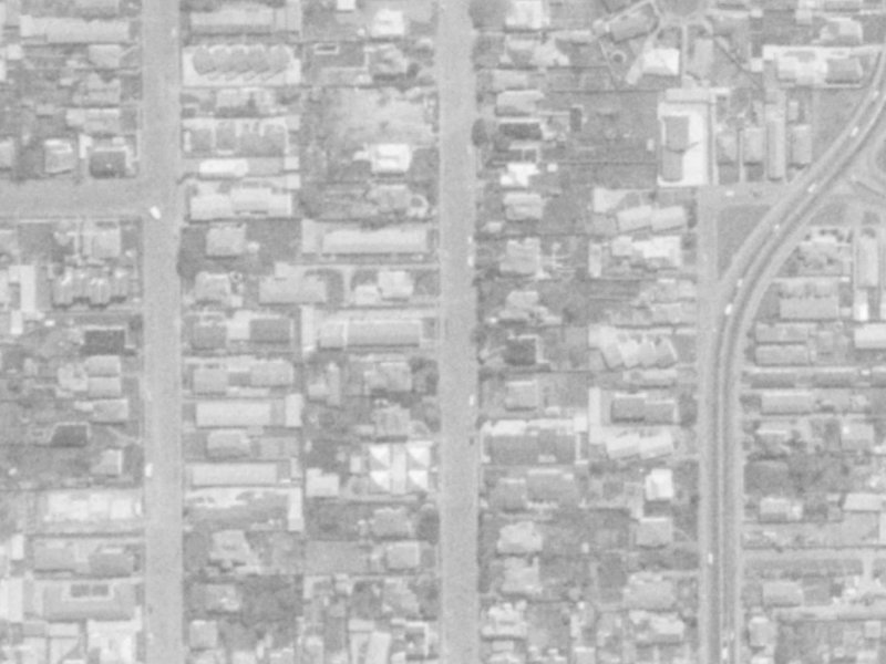 34 Champion Street from the air, 1975-1979
