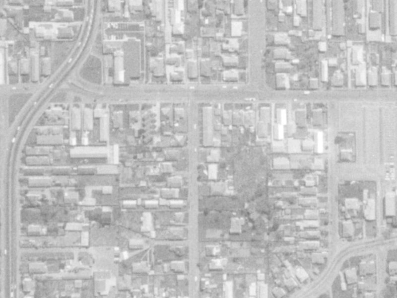 70 Perth Street from the air, 1975-1979