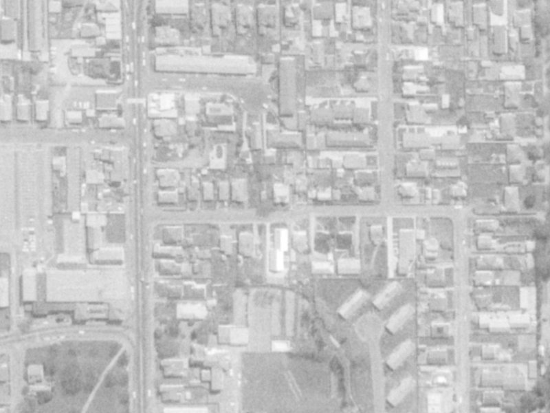 Ettrick Lane from the air, 1975-1979