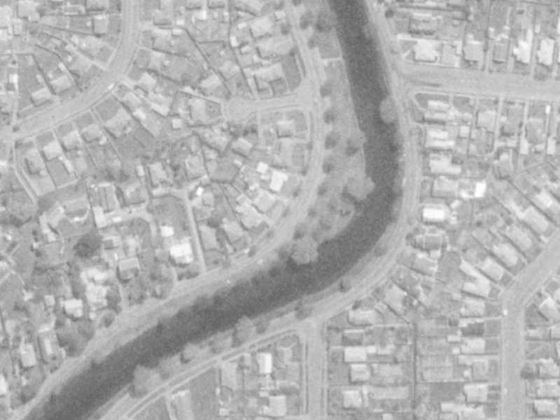 305 River Road from the air, 1975-1979
