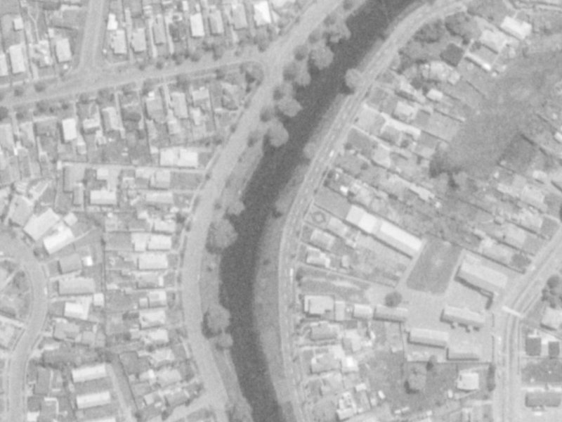 18 Dallington Terrace from the air, 1975-1979