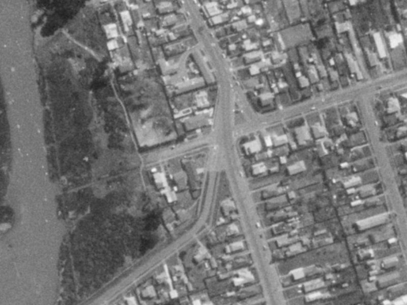 49-51 Jervois Street from the air, 1975-1979
