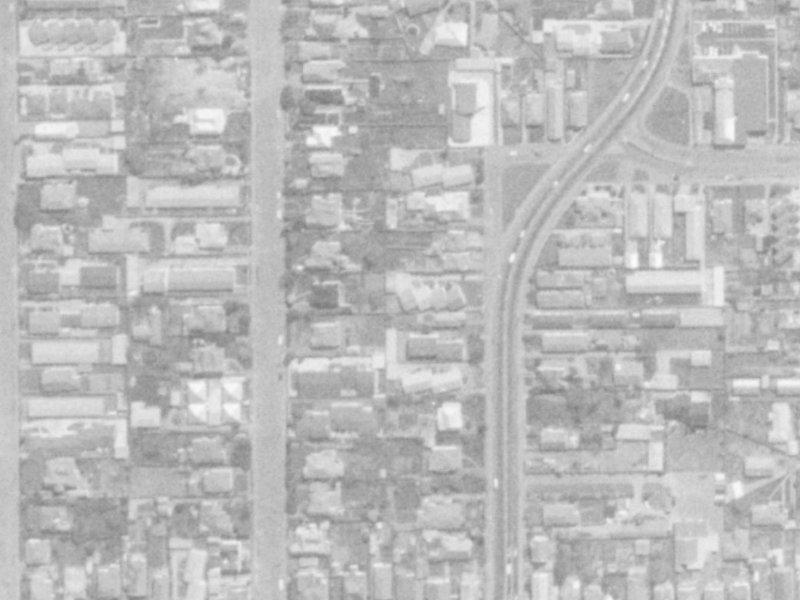 33 Whitmore Street from the air, 1975-1979