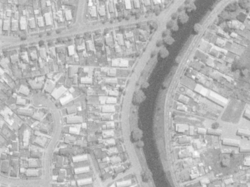 570 Avonside Drive from the air, 1975-1979