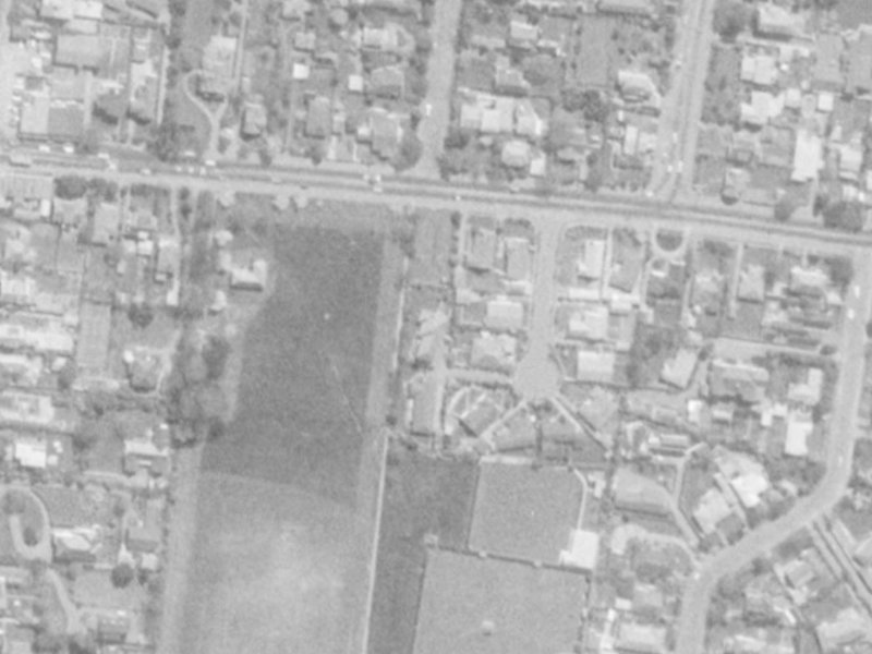 10 Willowbrook Place from the air, 1975-1979