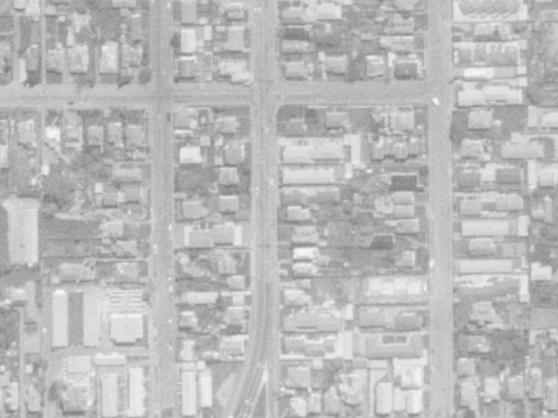 452 Barbadoes Street from the air, 1975-1979