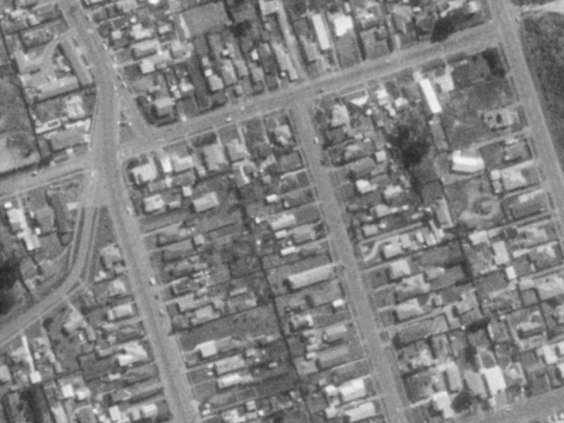 12 Pine Avenue from the air, 1975-1979