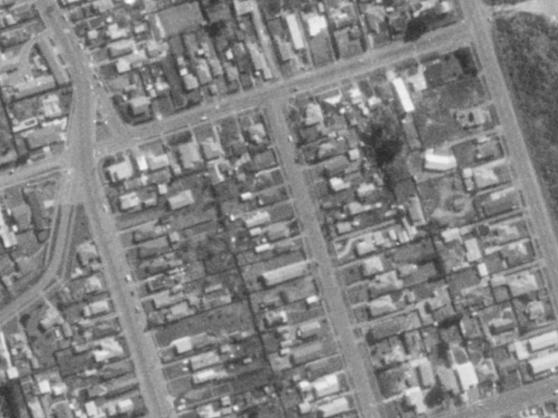 20 Pine Avenue from the air, 1975-1979