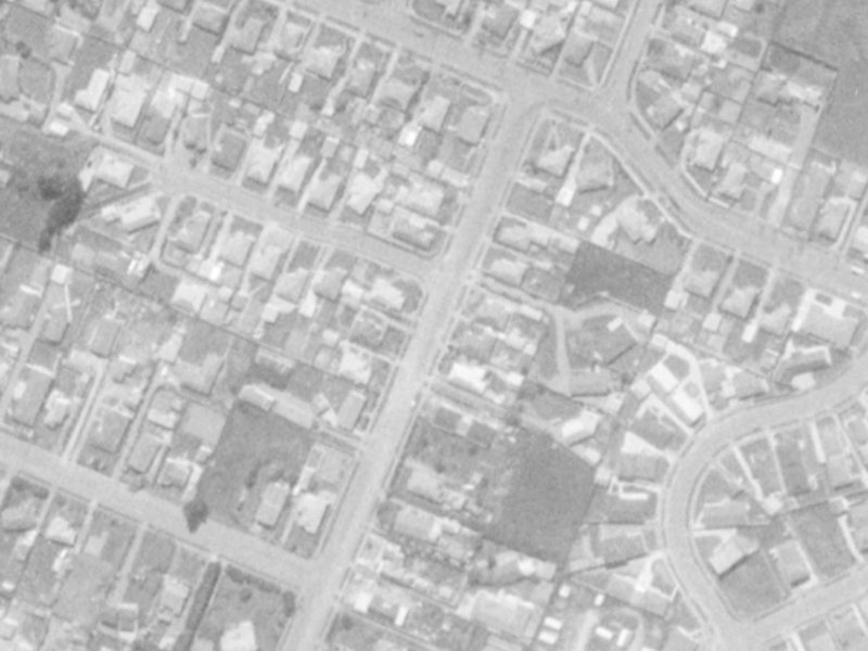 34 Fovant Street from the air, 1975-1979