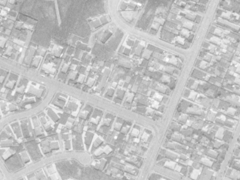 6 Bentley Street from the air, 1975-1979