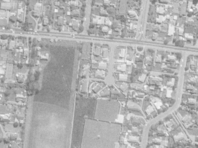 Willowbrook Place from the air, 1975-1979