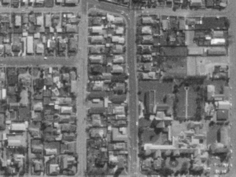 463 Durham Street North from the air, 1975-1979