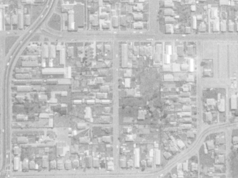 68 Perth Street from the air, 1975-1979