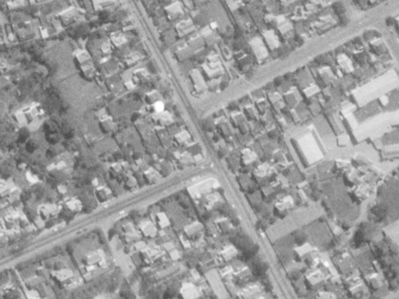 51 Holmwood Road from the air, 1975-1979