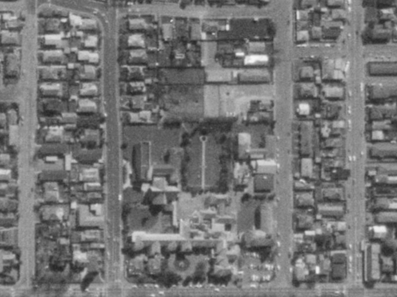 947A Colombo Street from the air, 1975-1979