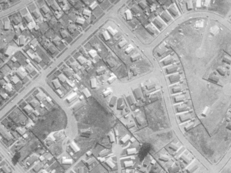 Carteret Place from the air, 1975-1979