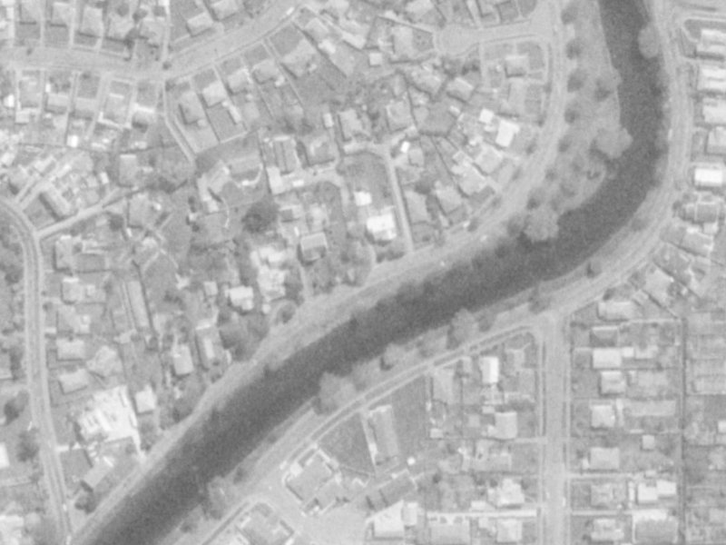 281 River Road from the air, 1975-1979