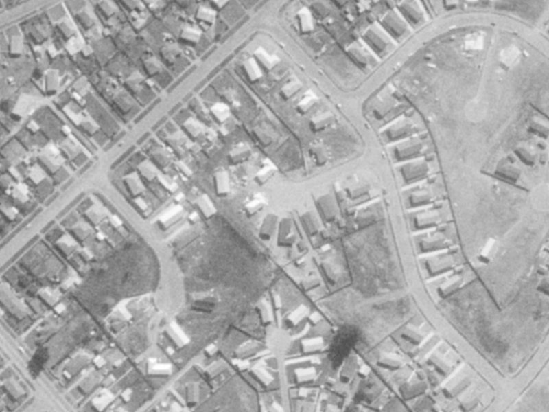 15 Carteret Place from the air, 1975-1979