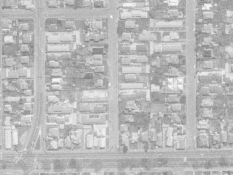 22 Geraldine Street from the air, 1975-1979
