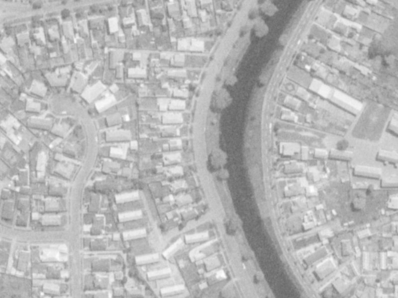 578 Avonside Drive from the air, 1975-1979