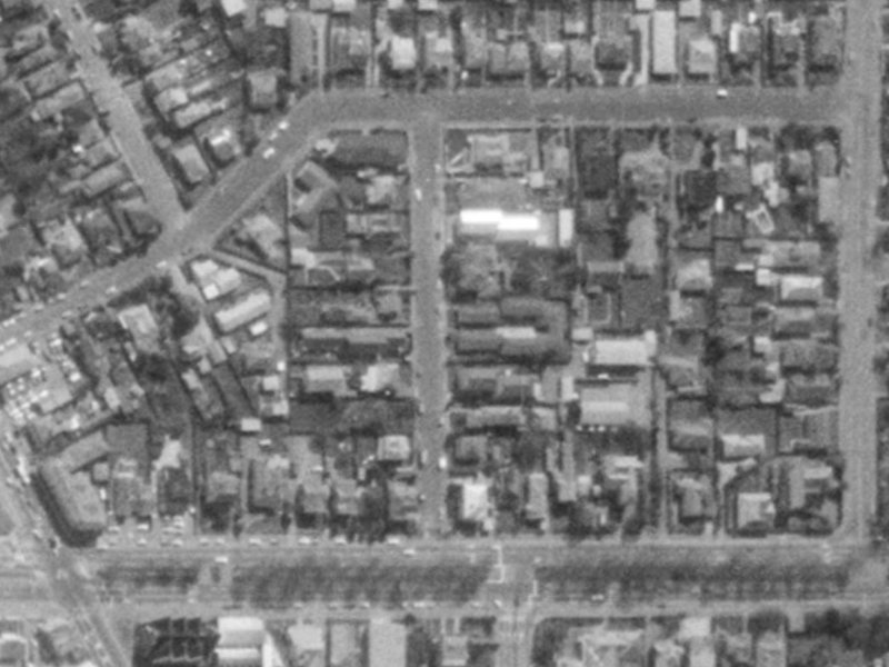 Stoneyhurst Street from the air, 1975-1979
