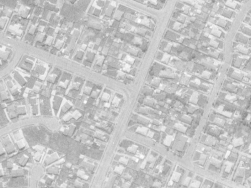 1 Bentley Street from the air, 1975-1979
