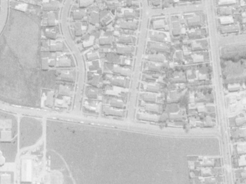 40 Lynfield Avenue from the air, 1975-1979