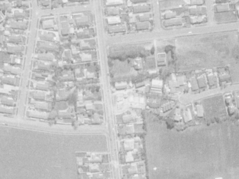 142 Waimairi Road from the air, 1975-1979