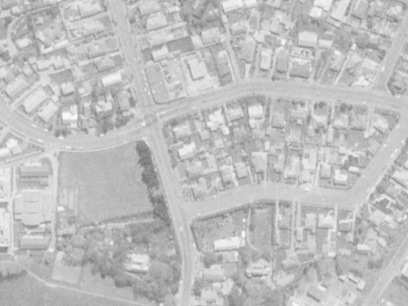 132A Ilam Road from the air, 1975-1979