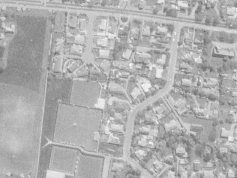 16 Makora Street from the air, 1975-1979