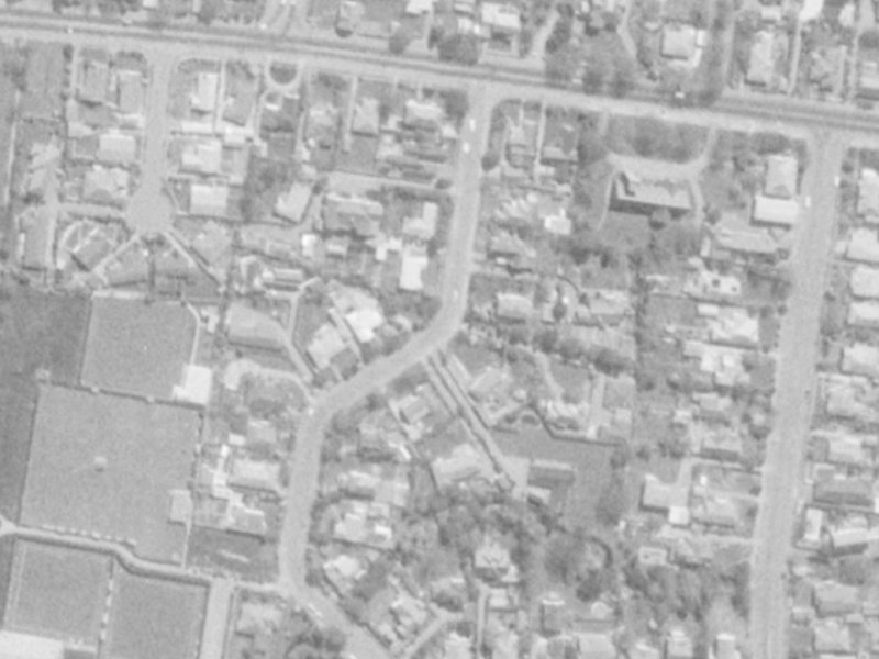19 Makora Street from the air, 1975-1979