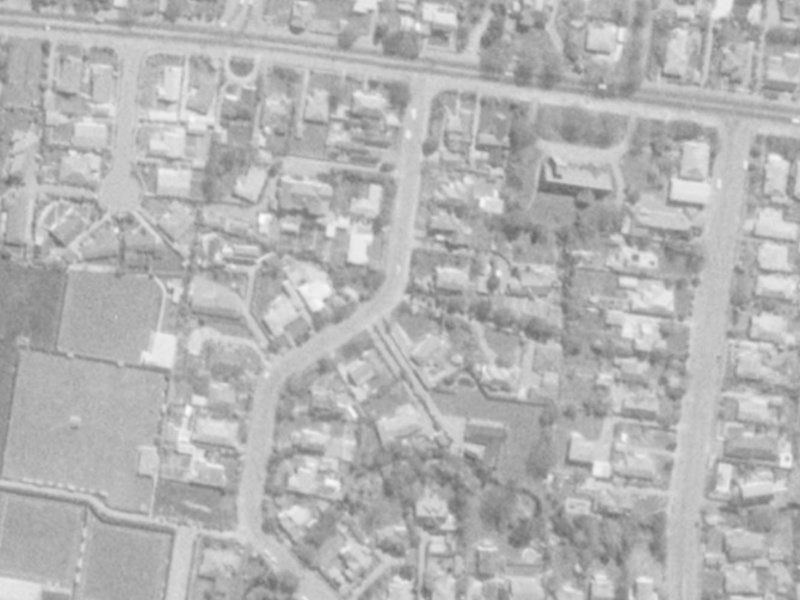 8B Makora Street from the air, 1975-1979
