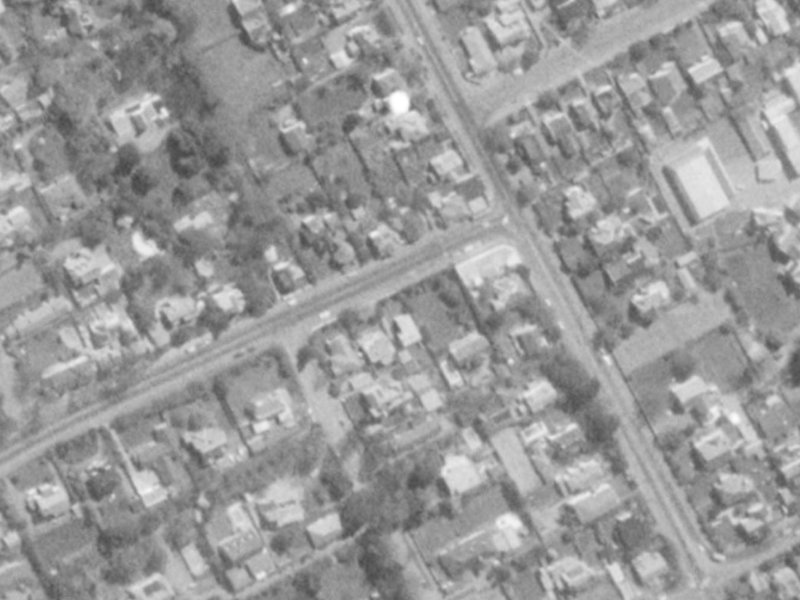 44 Holmwood Road from the air, 1975-1979