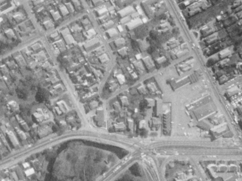 6A Rastrick Street from the air, 1975-1979