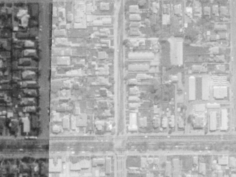 429 Madras Street from the air, 1975-1979