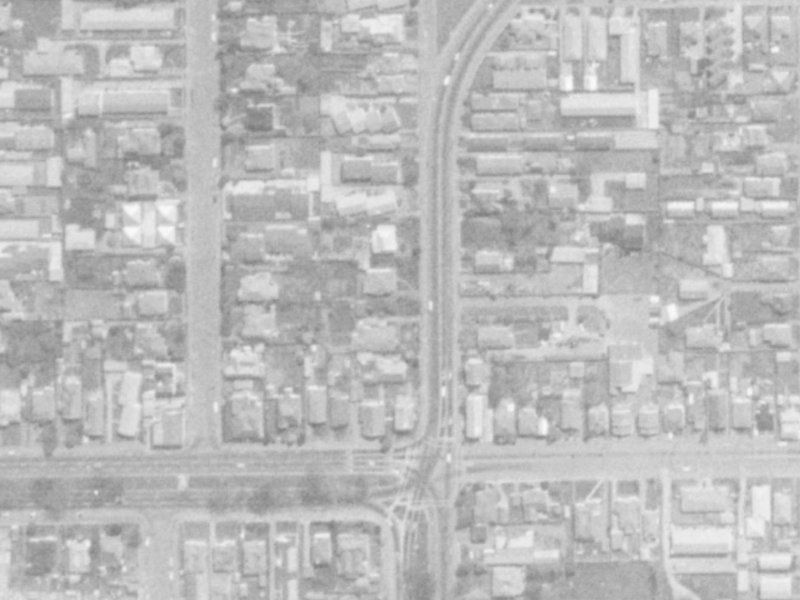 15A Whitmore Street from the air, 1975-1979