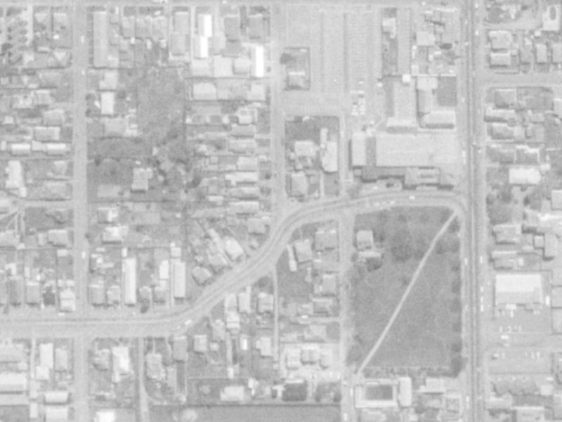 1 Cumberland Street from the air, 1975-1979