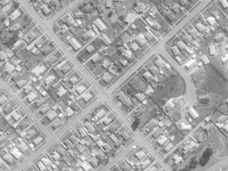 345A Breezes Road from the air, 1975-1979