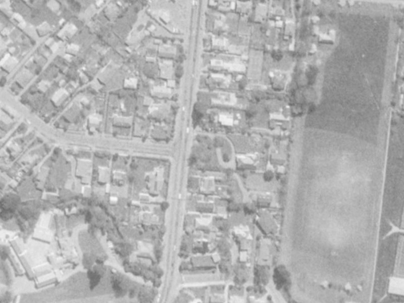 120 Clyde Road from the air, 1975-1979