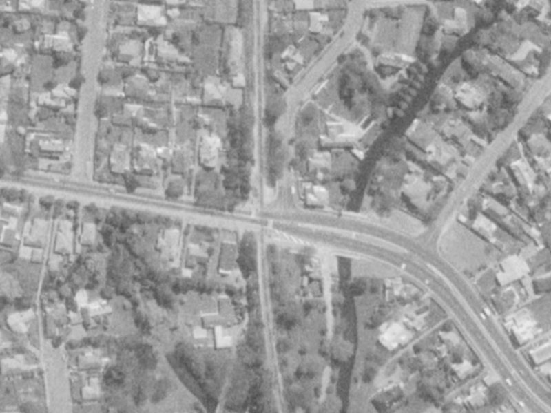 Clifford Avenue from the air, 1975-1979